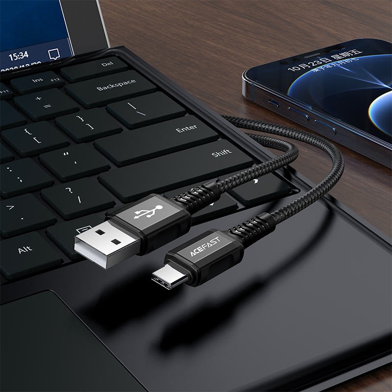 كيبل شحن ايس فاست (C1-04) USB إلى Type-C سريع 3A مظفر