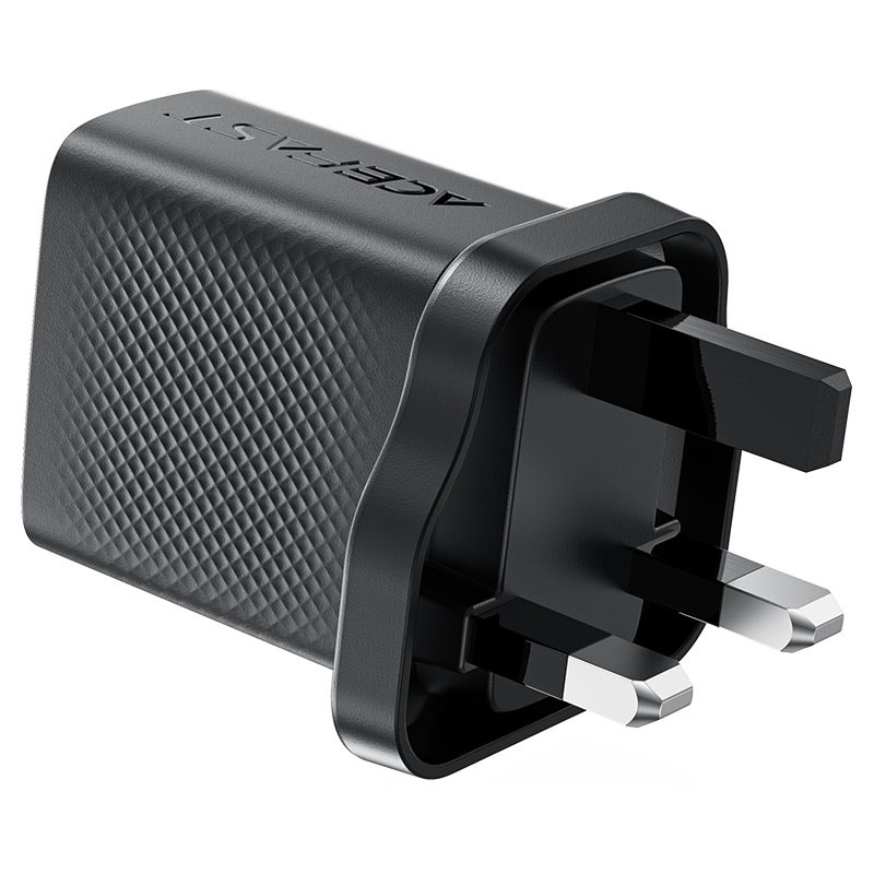 شاحن جداري سريع 30 واط Acefast (A99 PD30W GaN) بمنفذين USB-C + USB-A