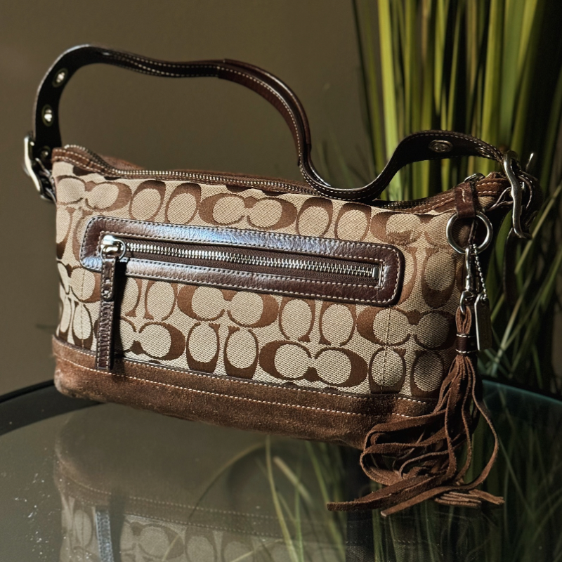 Vintage Coach Signature Shoulder Bag – 2000s