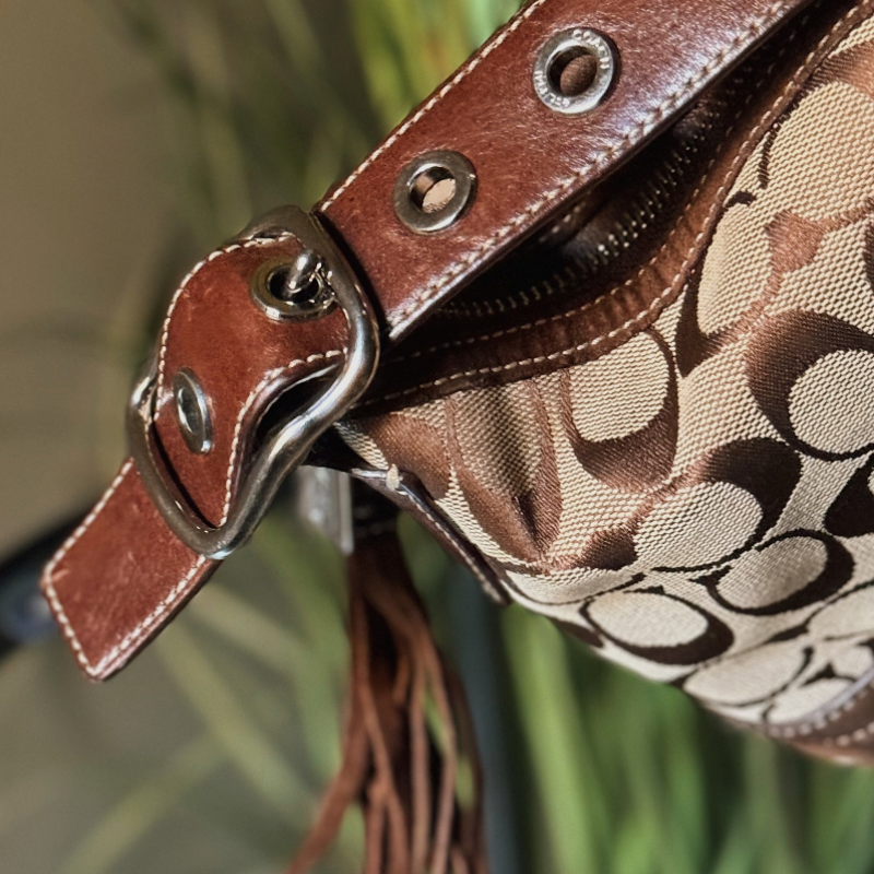Vintage Coach Signature Shoulder Bag – 2000s