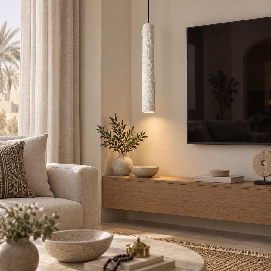 علاقي سقفي من الجبس الطبيعي المودرن بتصميم عصري ناعم