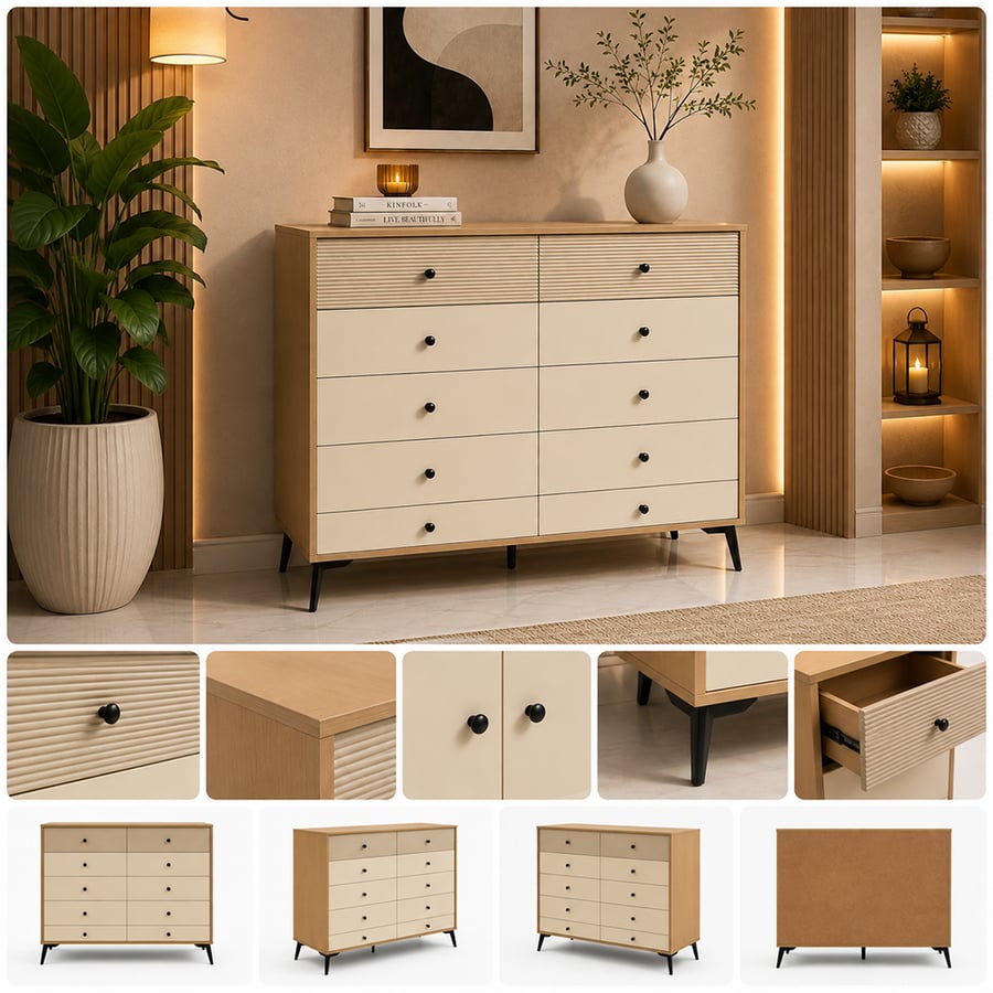 دولاب متعدد الاستخدام 10 درج 120*40* 112
