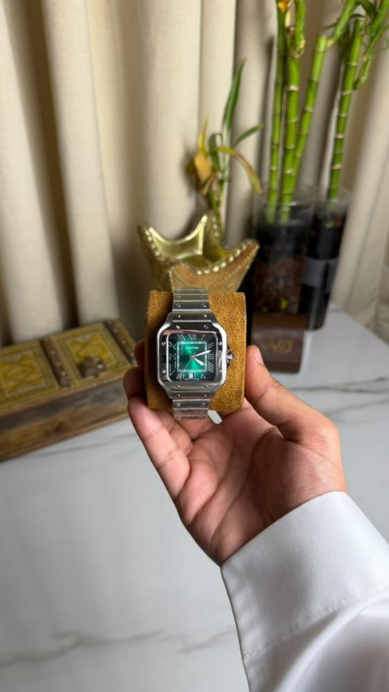 ساعة كارتير سانتوس بمينا زيتي