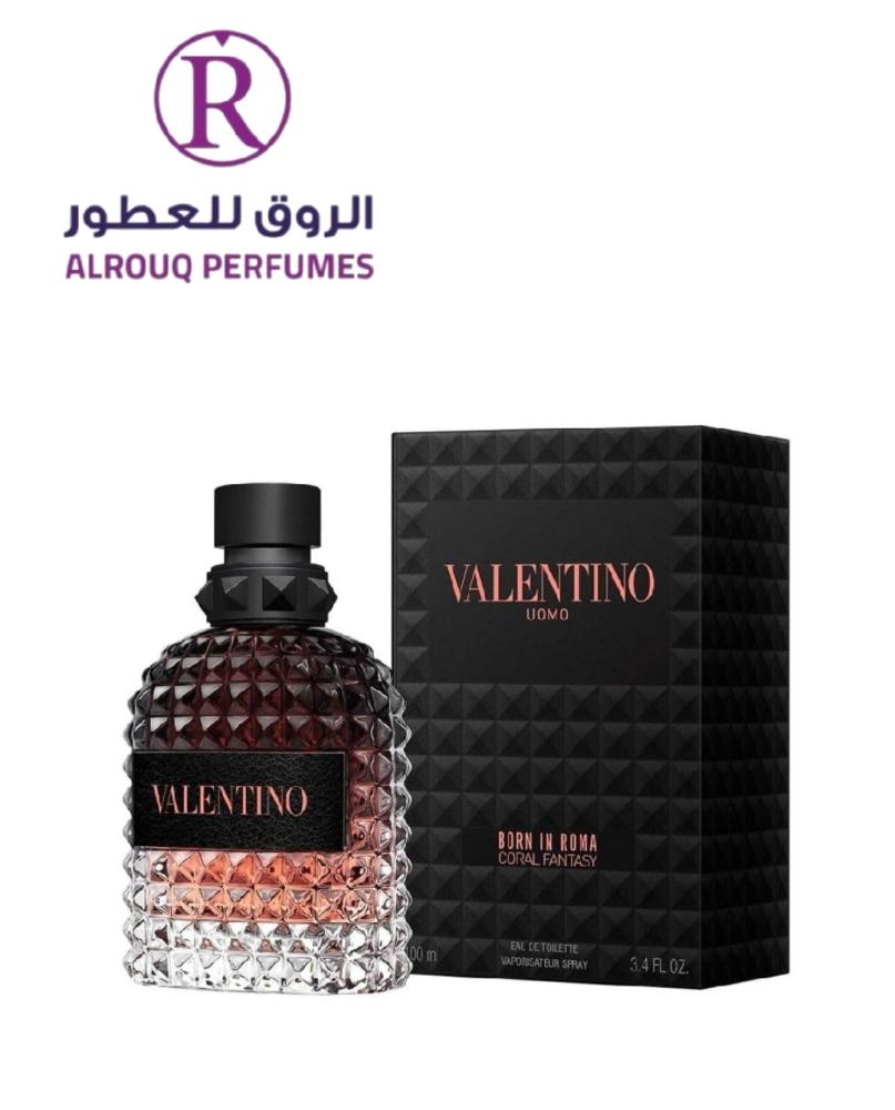 عطر فالنتينو اومو بورن ان روما كورال فانتاسي او دو تواليت 100 مل