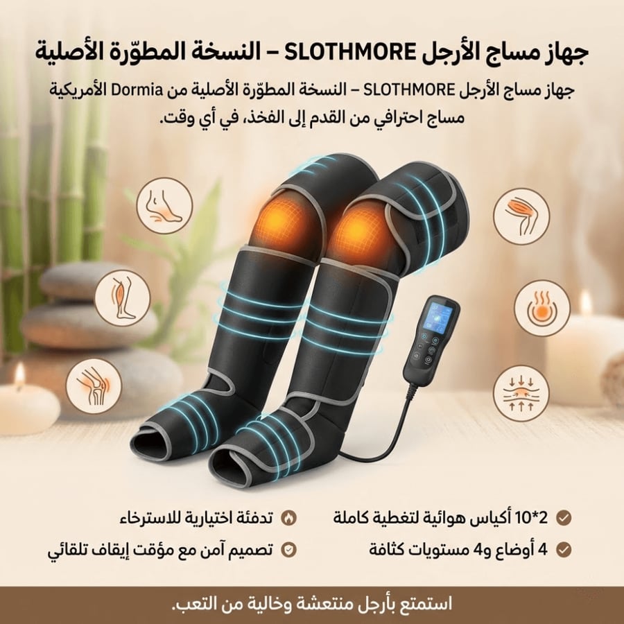 جهاز مساج الأرجل – النسخة الأمريكية الأصلية المطوّرة من Dormia™