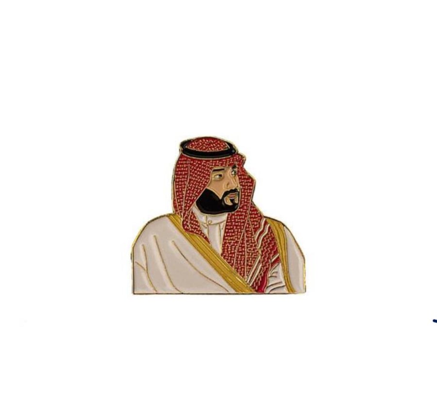 Sticker metal logo Crown Prince Mohammed bin Salman 3m