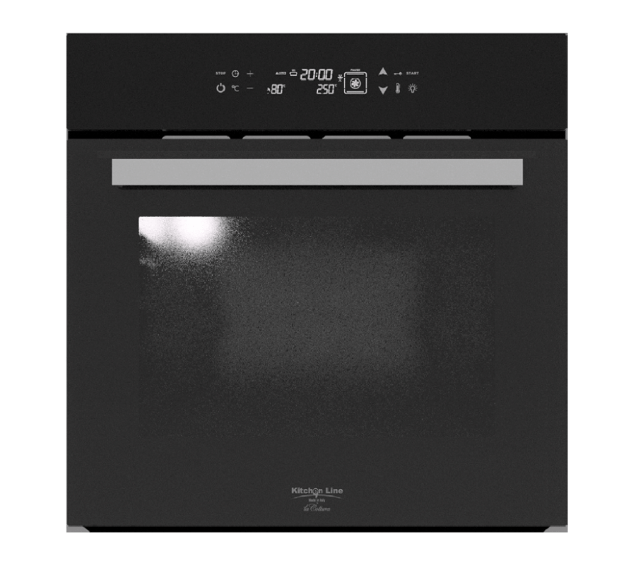فرن كهربائي بلت إن Kitchen Line FE6V010TGN.0FLO.K – 60 سم – 11 وظيفة – كريستال أسود – تحكم تاتش كامل – صناعة إيطالية