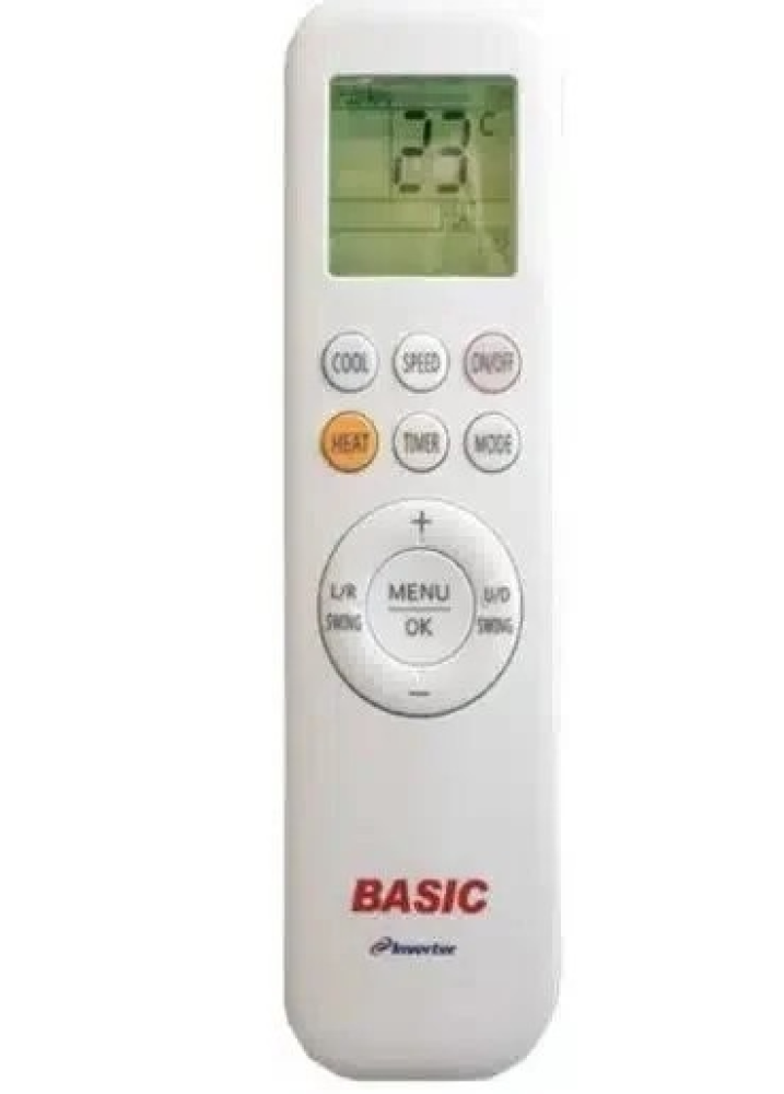 بيسك مكيف اسبليت جداري , بارد فقط قدرة 12000 وحدة , إنفرتر, واي فاي - BSACQ-FI12CB/BSACQ-CI12CB