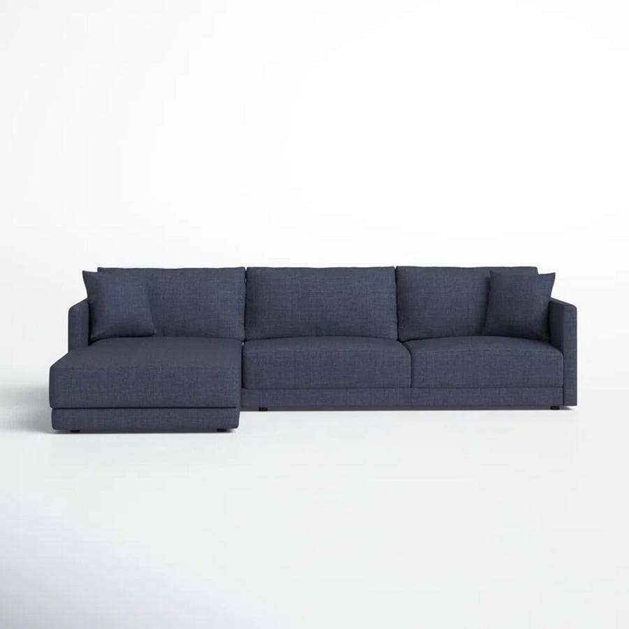 كنبة زاوية 90×85×300×200 سم - أزرق