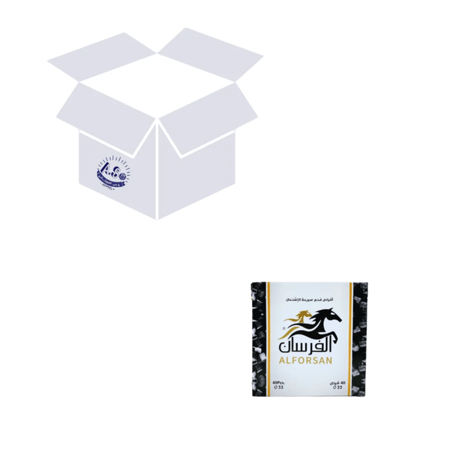 الفرسان فحم سريع الاشتعال 40 قرص