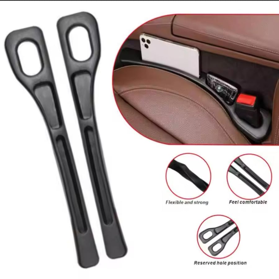 Filling between car seats (flexible, does not scratch the decor)