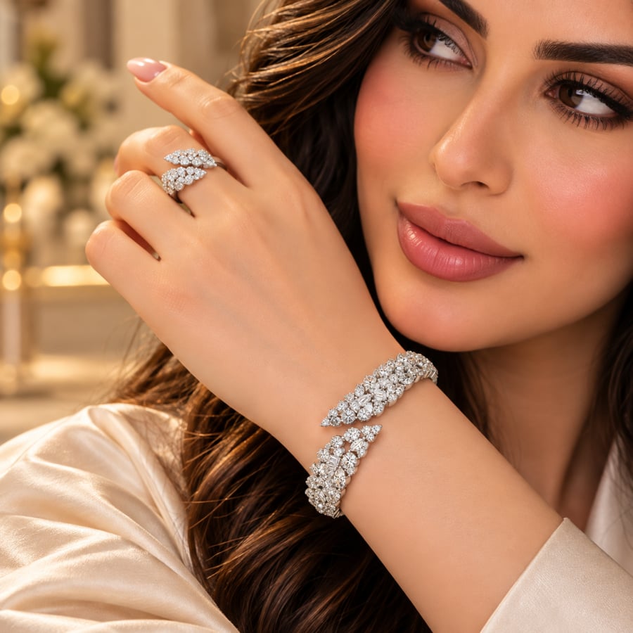 طقم سوارة مع الخاتم