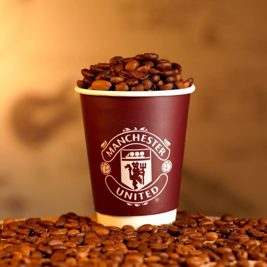 اكوب بشعار نادي مانشستر يونايتد حجم 8oz