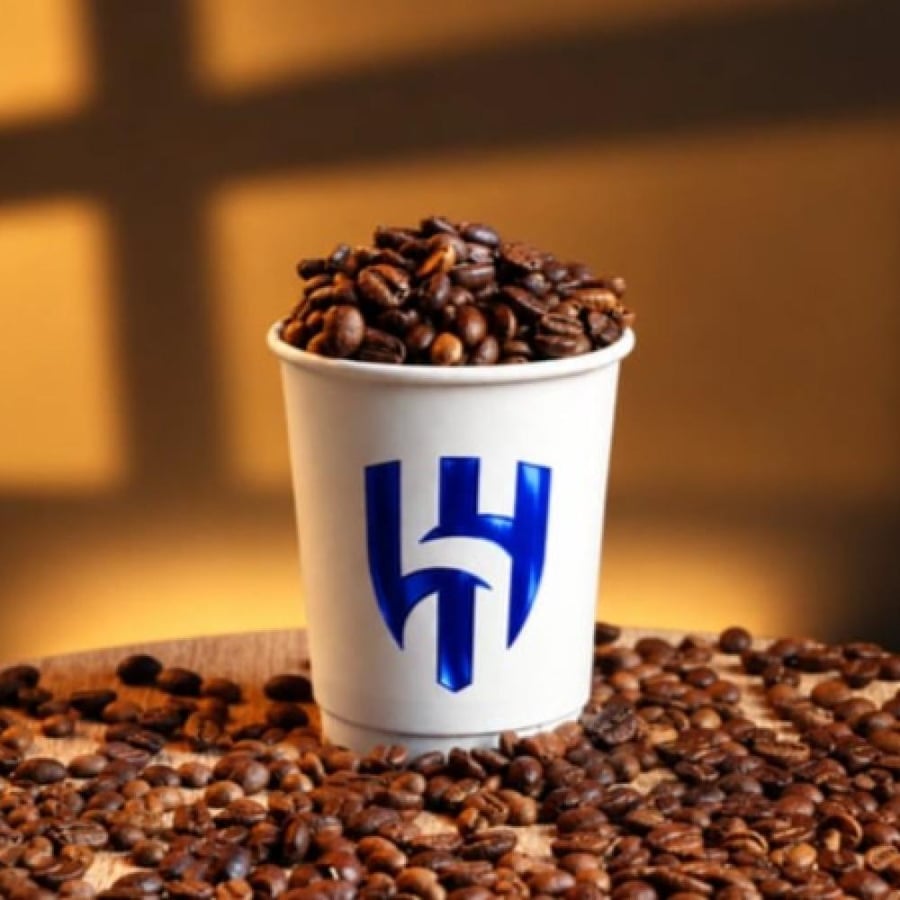 اكوب بشعار نادي الهلال (لامع) حجم 8oz