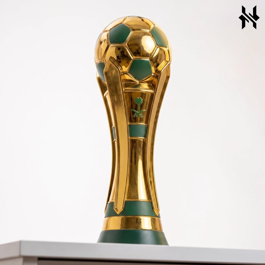 منظر جانبي لمجسم كأس خادم الحرمين الشريفين 54 سم