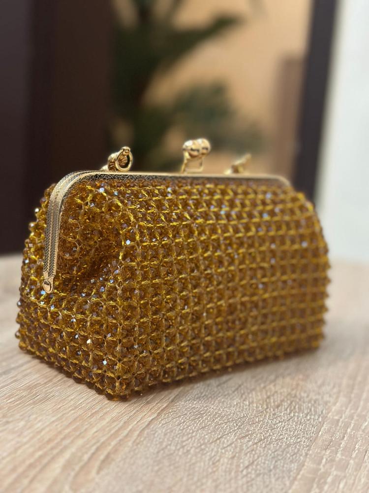 Bag with glass bead