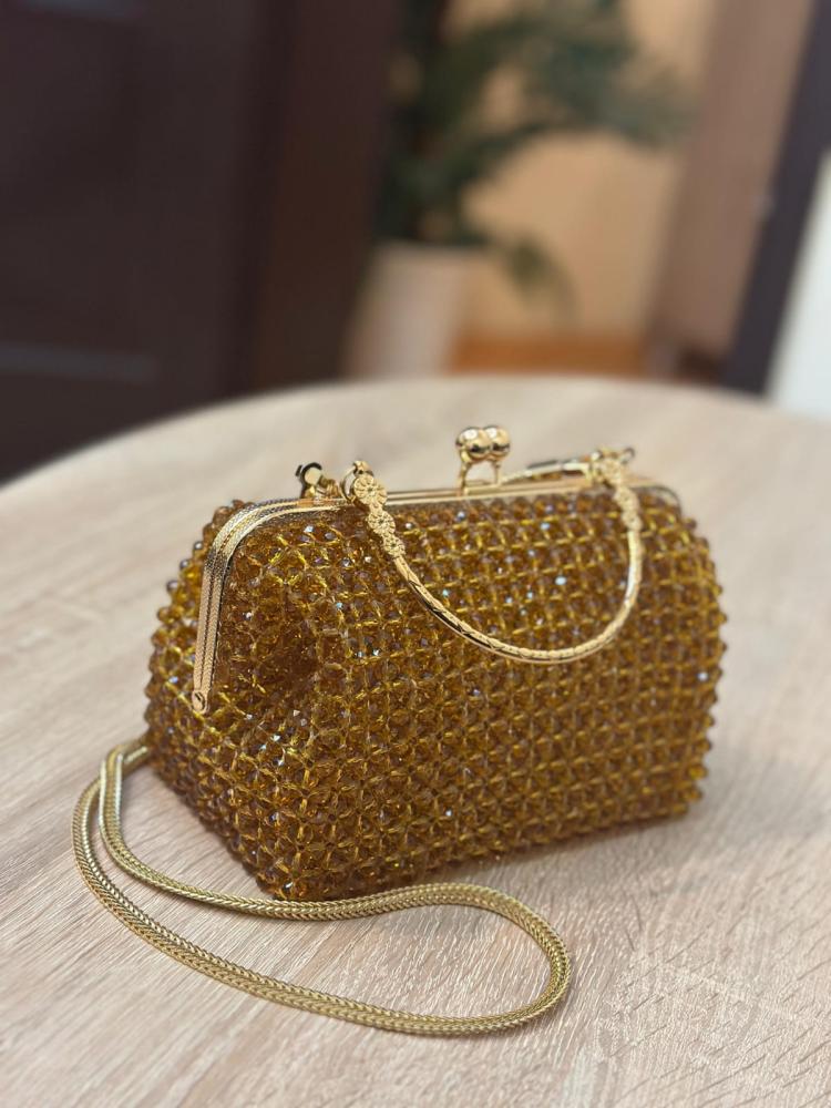 Bag with glass bead