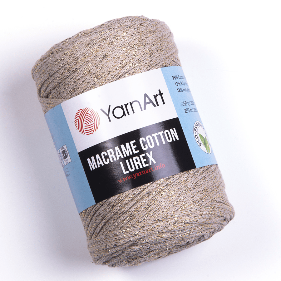 يارن ارت مكرمية قطن لوريكس (لمعة) 735 YarnArt Cotton Lurex