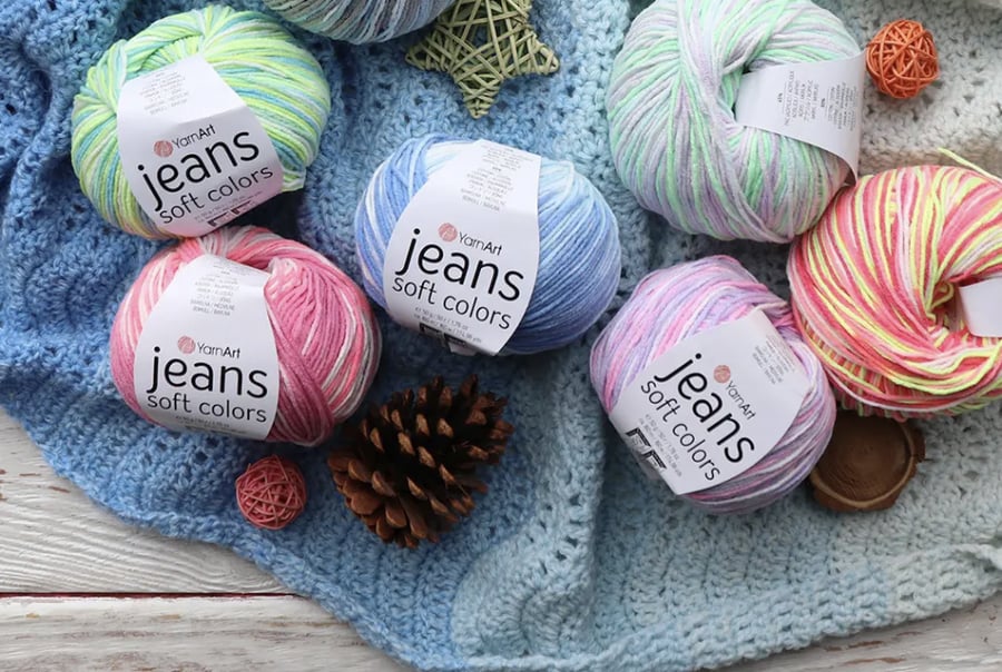 يارن ارت جينز  سوفت كلر 6203  YarnArt Jeans Soft Color