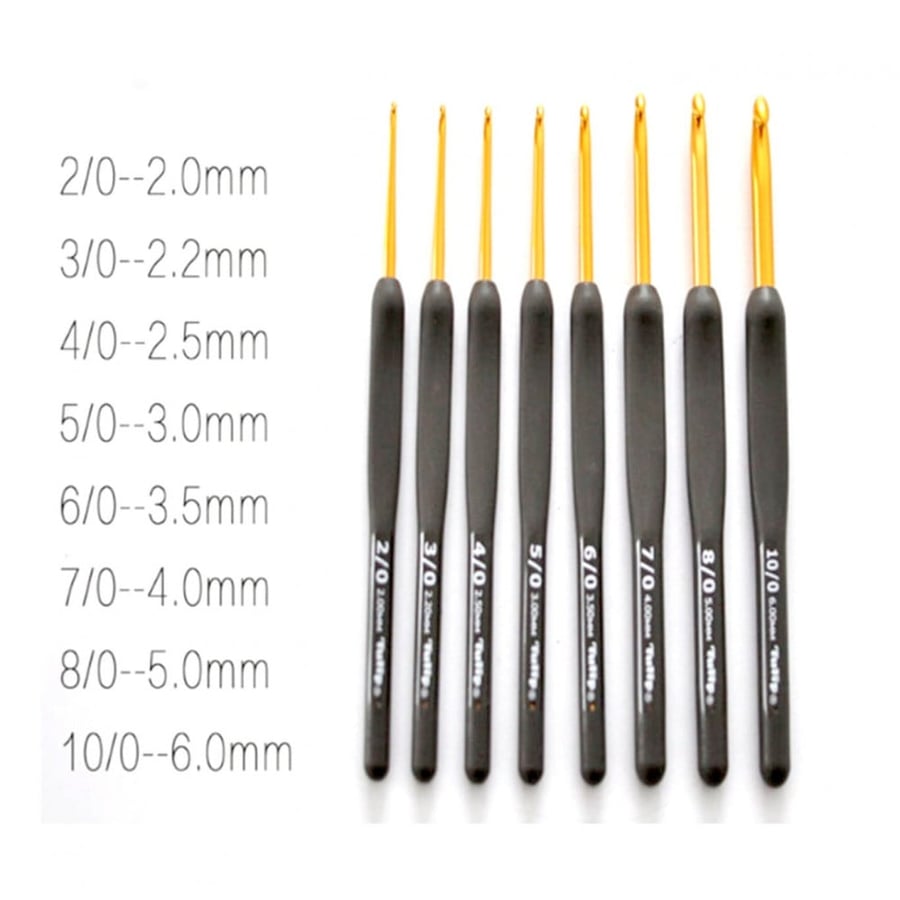 سنارة توليب بمقبض مريح (مقاسات مختفلة) TULIP ETIMO Crochet Hook with Cushion Grip