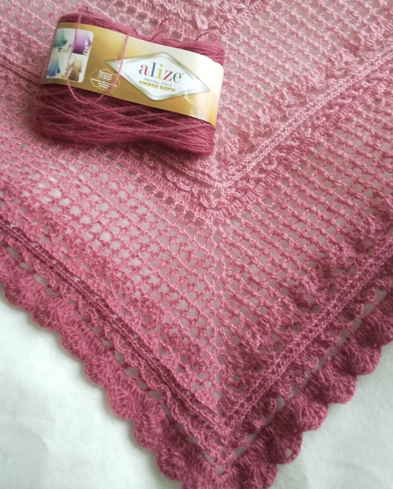 اليزا انجورا قولد اومبري باتيك موهير Angora Gold Ombre Batik 7243