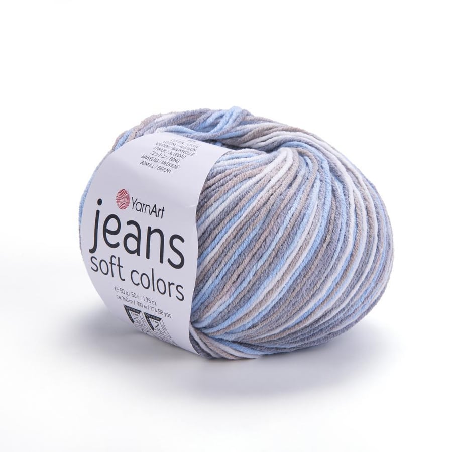يارن ارت جينز  سوفت كلر 6210  YarnArt Jeans Soft Color