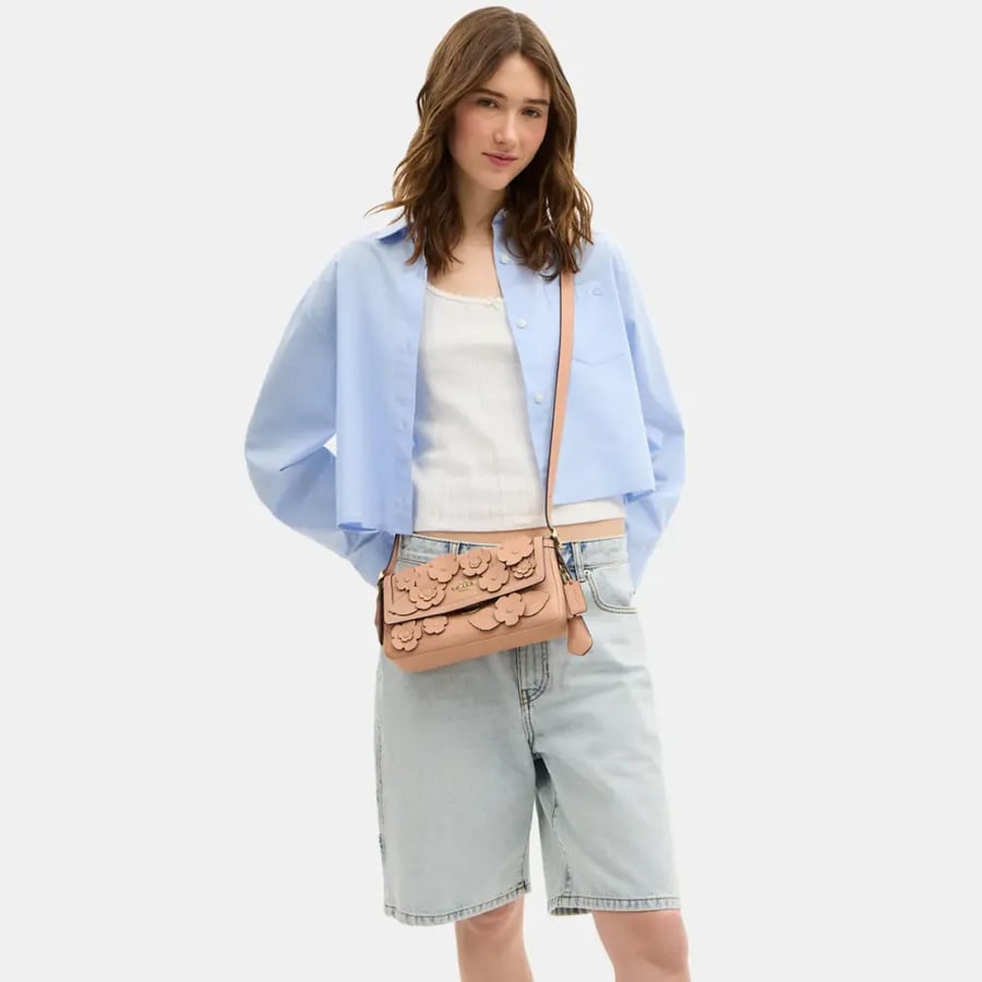 Shoulder bag Itta decorated with flowers - Coach brand