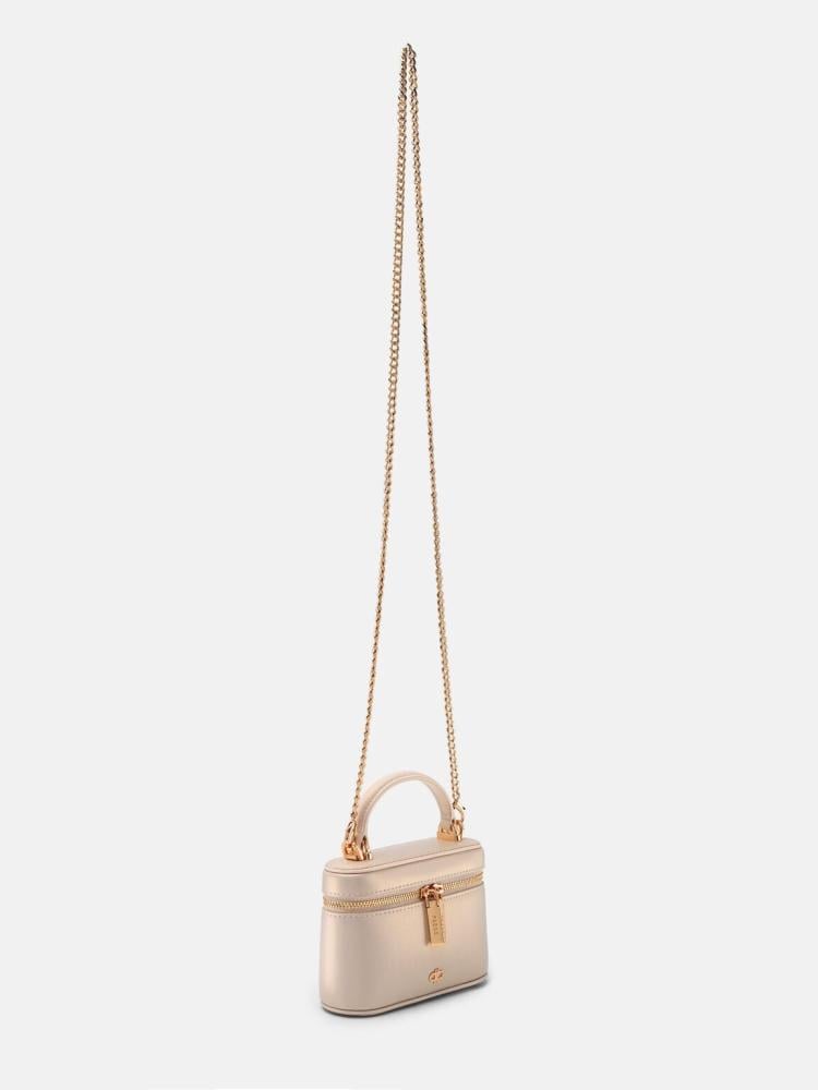 Zina leather bag small champagne - Pedro brand