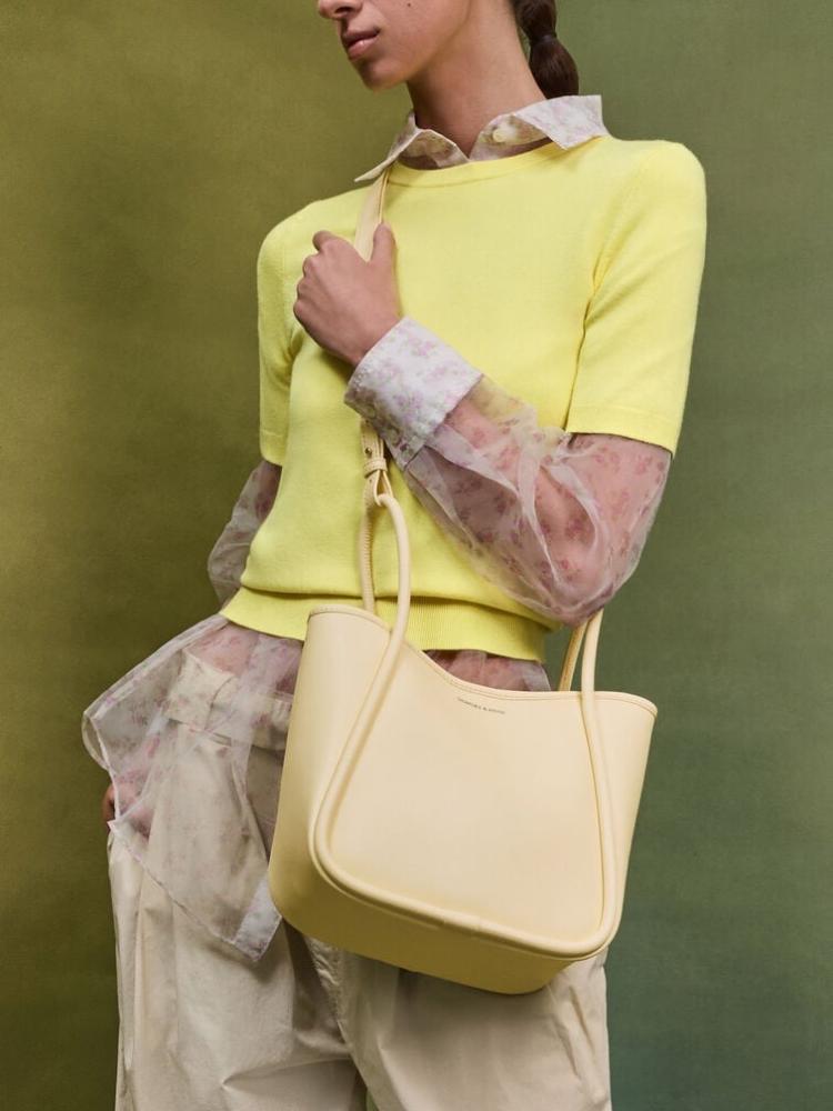 Mini Toot Leila from Charles and Keith - yellow butter