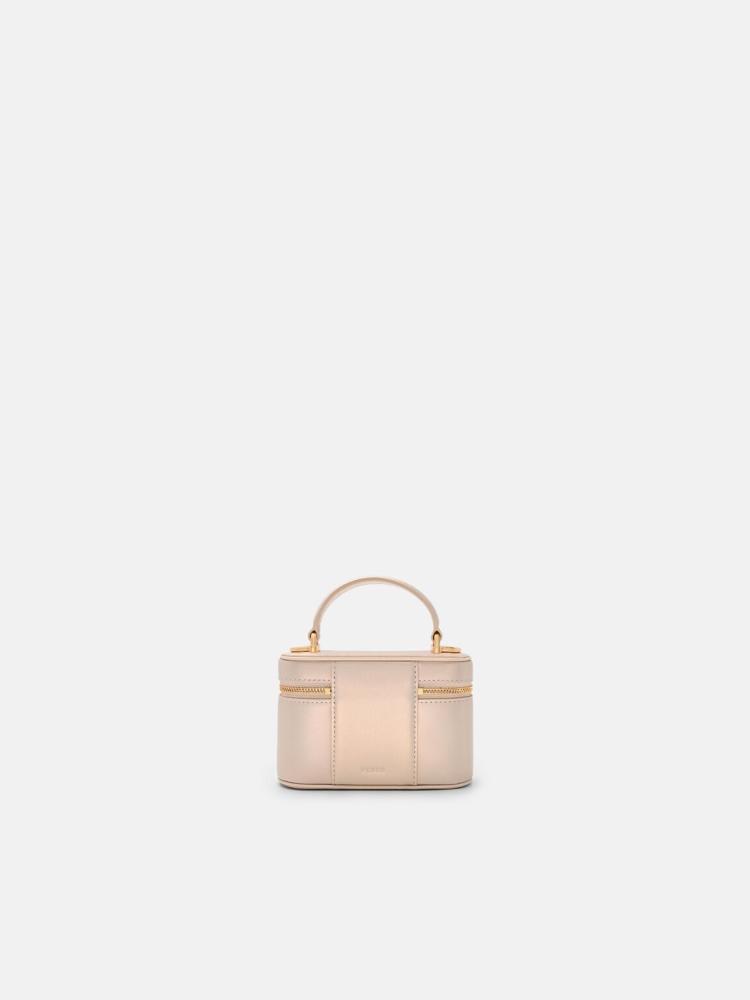 Zina leather bag small champagne - Pedro brand