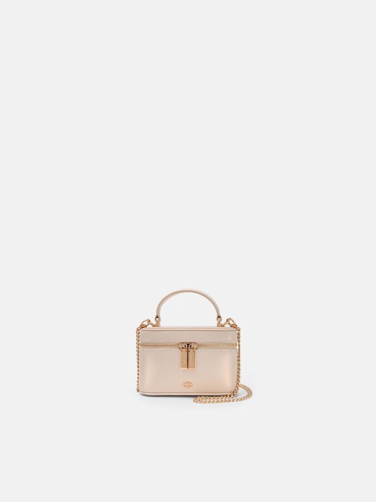 Zina leather bag small champagne - Pedro brand