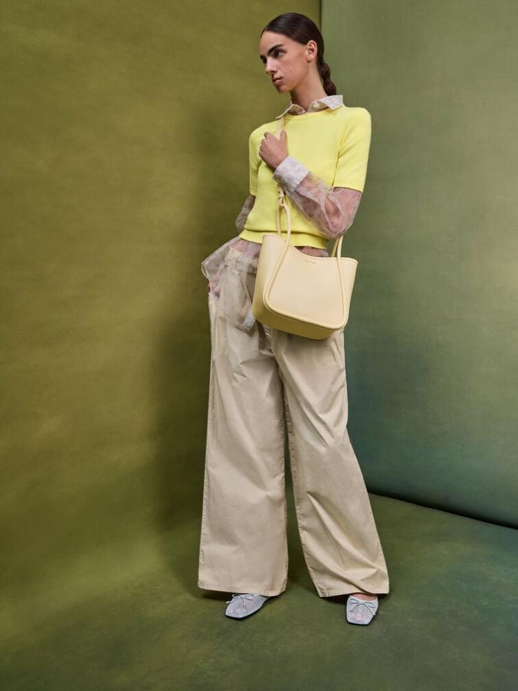 Mini Toot Leila from Charles and Keith - yellow butter