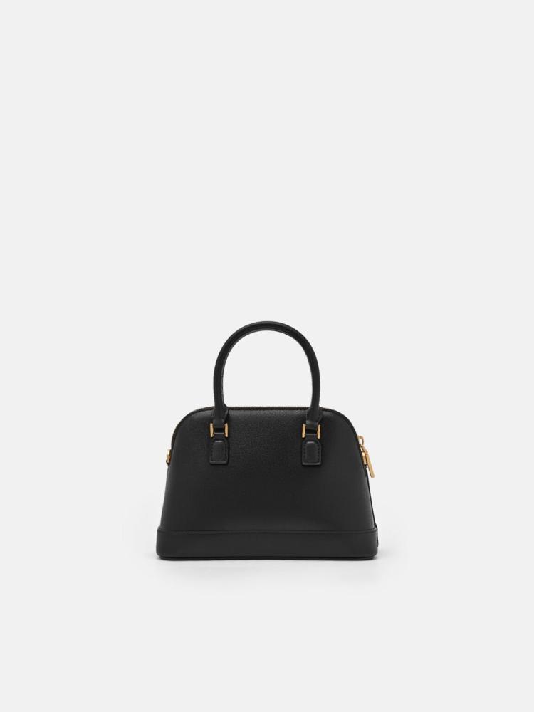 Lucia leather handbag black - Pedro brand