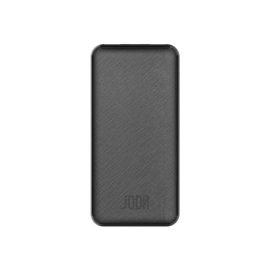 بطارية JODA BASIC 10 بسعة 10,000 ملي امبير بمنفذين USB-A ومنفذ USB-C بقوة 22.5 واط - أسود