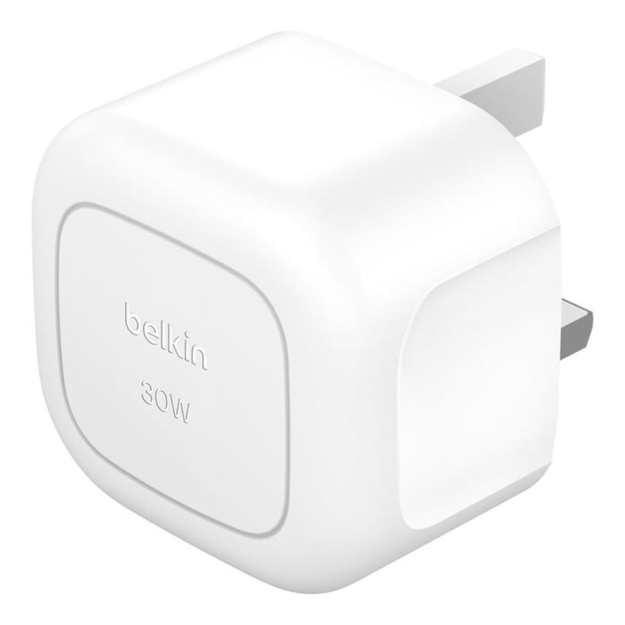 شاحن جداري بيلكن بمنفذ USB-C بقوة 30 واط - أبيض
