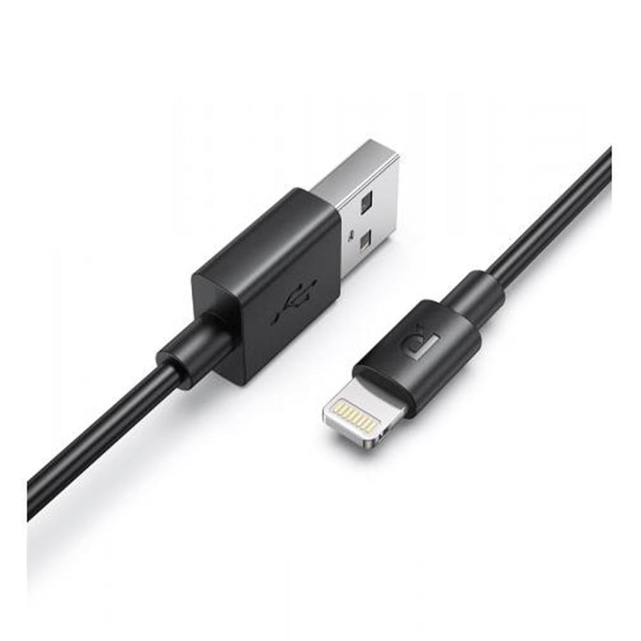 USB-A to Lightning Power Cable (1 meter) - Black