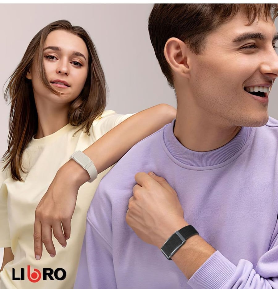 Lipro LIB-A150H smart bracelet for health and fitness tracking, waterproof - black