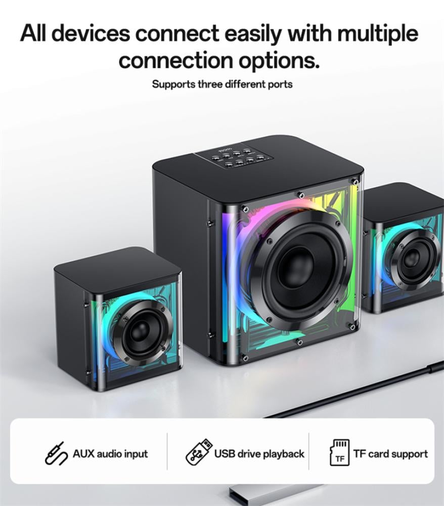 Yesido surround Bluetooth RGB dual channel speaker with 40-watt power (YSW41)