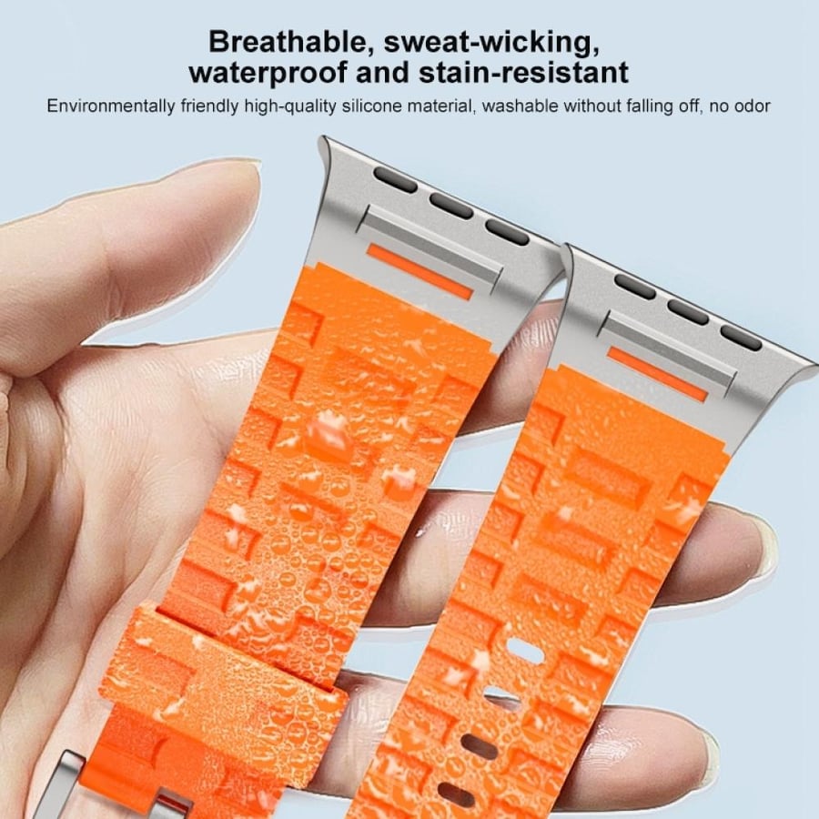 Apple Watch silicone strap compatible with 49/45/44/42 mm