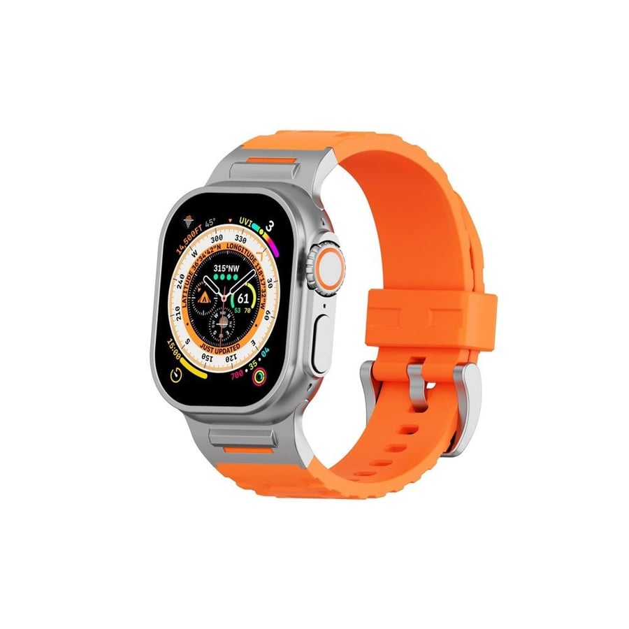 Apple Watch silicone strap compatible with 49/45/44/42 mm