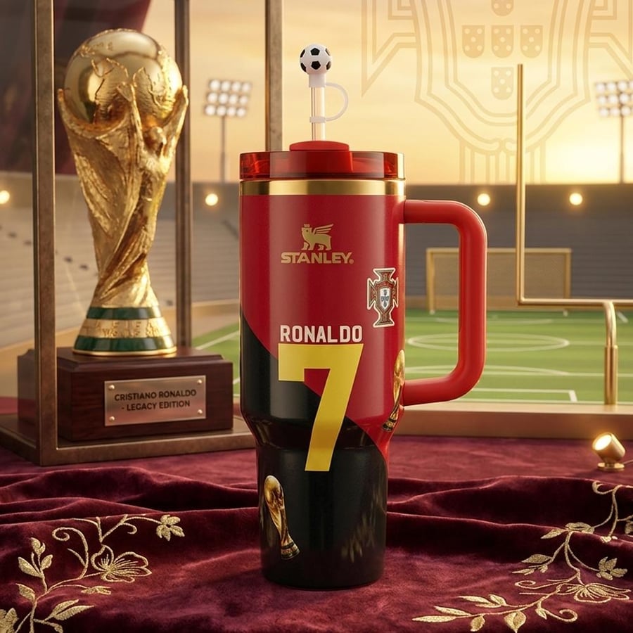 كوب ستانلي x كريستيانو رونالدو Quencher H2.0 FlowStat إصدار كأس العالم