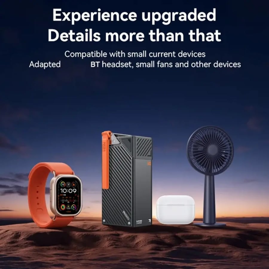 بطارية Yesido بسعة 30،000 مللي أمبير بمنفذين USB-C ومنفذين USB-A وشاشة رقمية ( YP62 )