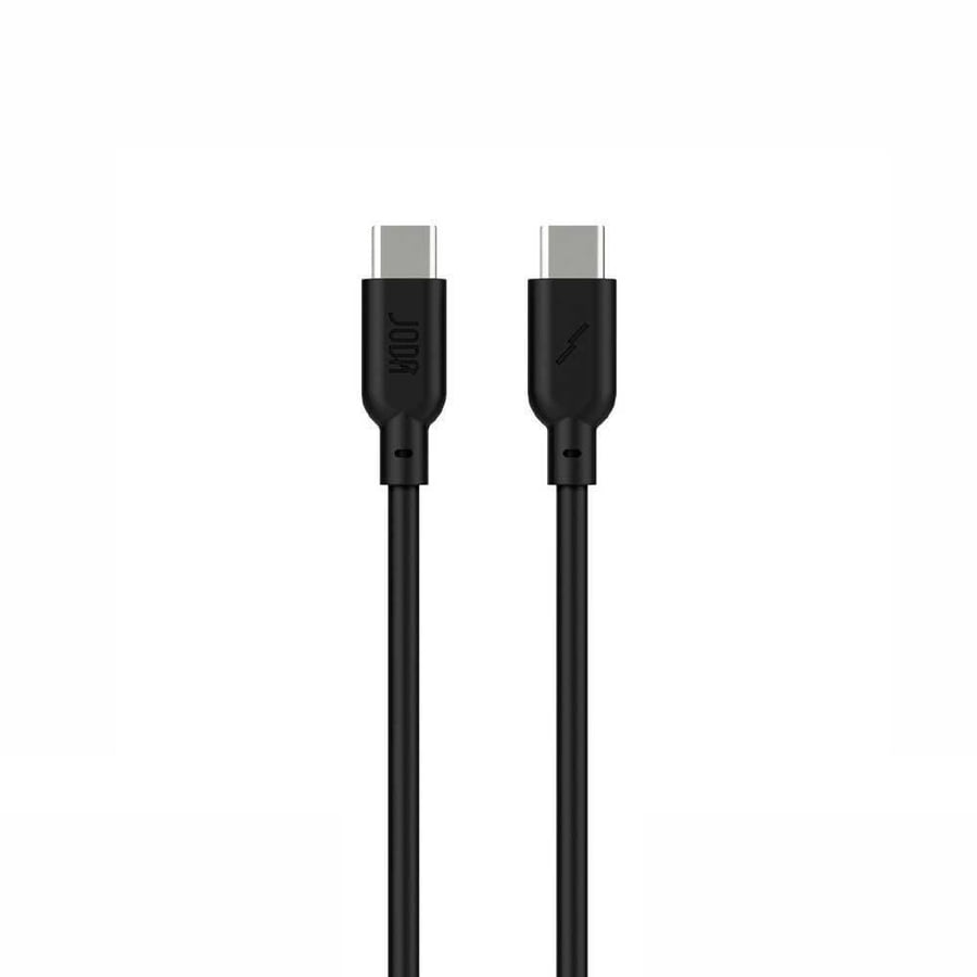 JODA Type C to Type C cable with 60-watt power (1 meter) - Black