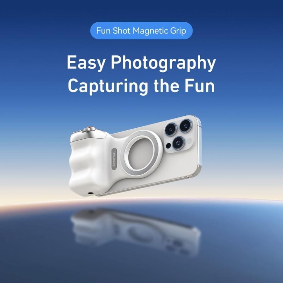 Fun Shot magnetic handle for mobile phone photography