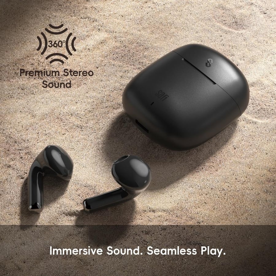 SAFI wireless in-ear headphones NexaBase Bluetooth 6.0 - Black