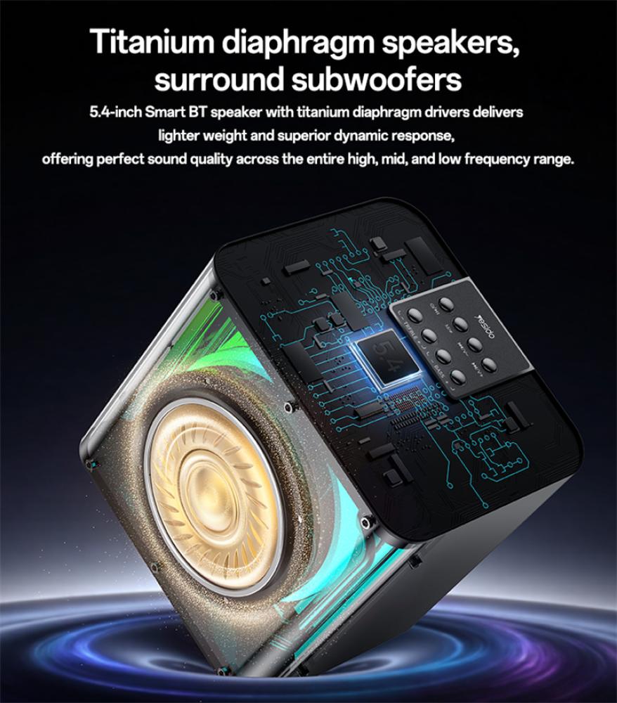 Yesido surround Bluetooth RGB dual channel speaker with 40-watt power (YSW41)