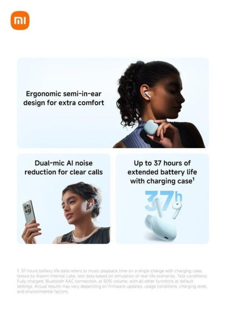 سماعات أذن شاومي Redmi Buds 8 Active اللاسلكية - أزرق