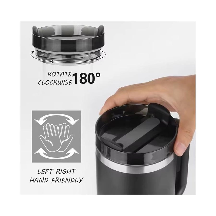 TEFONER cup keeps heat and cold with a capacity of 40 ounces (1.2 liters)