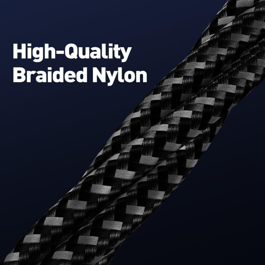 JODA fabric cable Type C to Lightning (1 meter) - Black