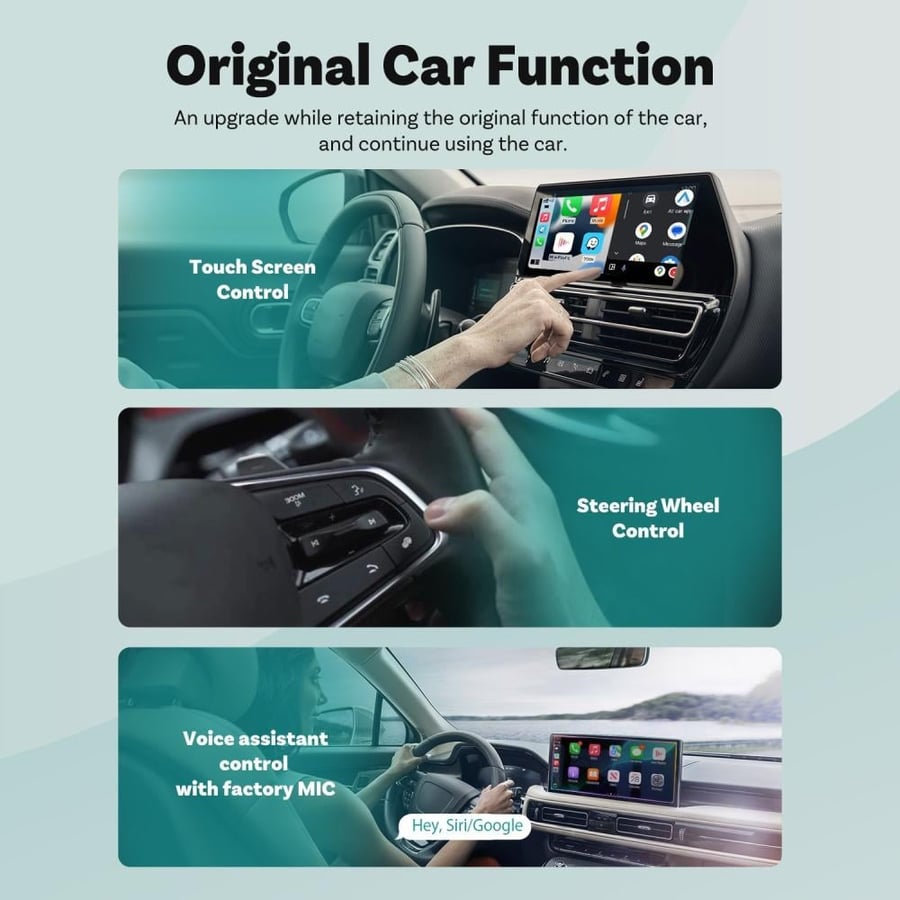 محول Ottocast لاسلكي CarPlay و Android Auto للسيارة